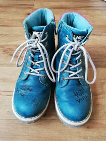Dívčí podzimní/zimní vyšší kotníkové boty - modré Venice 35 - 7