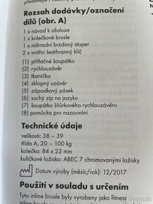 Dámské kolečkové brusle 38/39 - 7