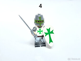 Minifigurky rytíři (9), typ Lego - 7