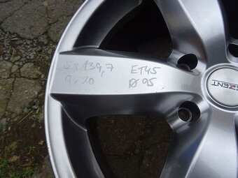 Alu disky Dezent, 20", 5x139,7, ET 45 , šířka 9J - 7