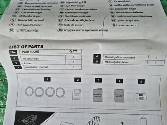 dekor výdechů ventilátoru barva bílá Nissan Note (E12) od 09 - 7