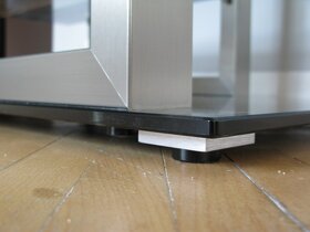 Konferenční/Televizní stolek SKLO-černá, Design Kus - 7