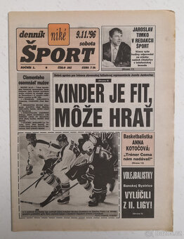 Staré noviny Denník Šport - 7