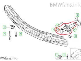 ‼️Přední tlumič nárazu - BMW e46 - 7