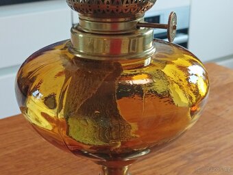 STAROŽITNÁ ART DECO PETROLEJKA A&P GAUDARD, 20.–30. LÉTA - 7