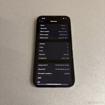 iPhone 13 Pro 128GB graphite, pěkný stav, 12 měsíců záruka - 7