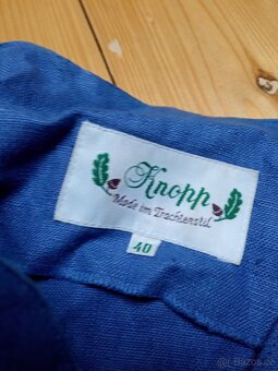 Lněné šaty dirndl Knopp vel.l - 7