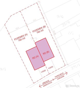 Prodej stavebního pozemku 1516 m² -  Medlešice, Chrudim - 7