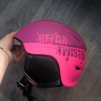 Lyžařská helma dívčí s brylemi - 7