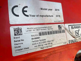 Rozmetadlo RAUCH AXIS H 30,2 - 7