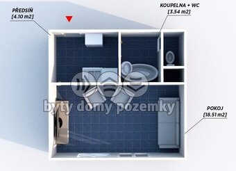 Pronájem bytu 1+KK v Plzni - Bory - 7
