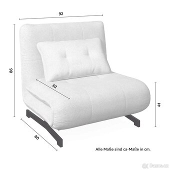 Rozkládací křeslo na spaní - 7