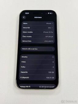 iPhone 15 PRO 128GB ✅ 100% BATERIE - 7