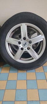 ALU kola Hyundai včetně letních pneu 185/65 R15 - 7