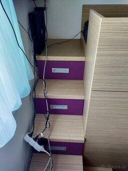 Vysoká postel s úložným prostorem - 7