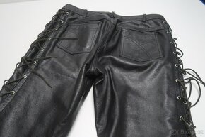 Kožené kalhoty na moto -pas 82 - 7