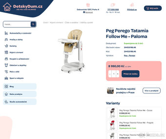 Jídelní židlička Peg Pérego Tatamia - 7
