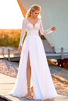 Luxusní nenošené svatební šaty, Anelisa 48-50 EU (3 XL-4XL) - 7