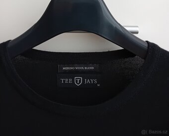 Tee Jays lehký svetr vel. M Merino vlna nový unisex - 7