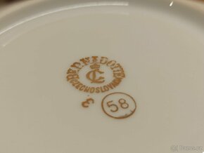 Porcelán BERNADOTTE 58 Czechoslovakia GOLD - 7