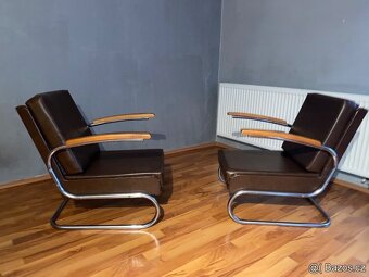 Chromové trubkové křesla Fa.Thonet - 7
