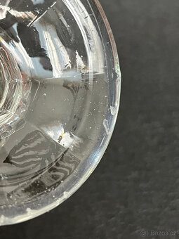 Starožitná grogovka 250ml, lisované sklo S. Reich - 7
