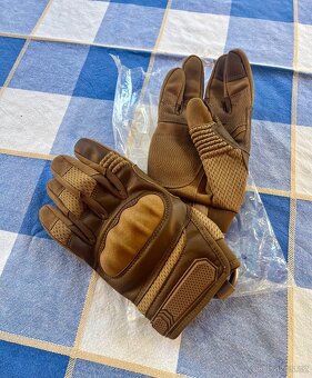 Nové Moto Rukavice S/M hnědé, retro - 7