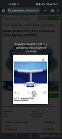 Bazén Florida 4,57 x 1,22 m s kartušovou filtrací Marimex - 7