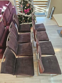 Set rozkládací stůl a 8 ks židlí - 7