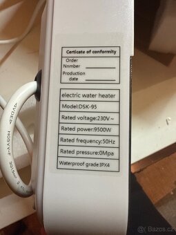 Elektrické průtokové ohřívače vody 1,5 až 6,5 kW - Nové - 7