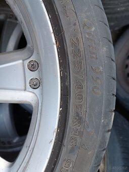 Litá kola 5x112 r18 s pneu 225/40 R18 - 7