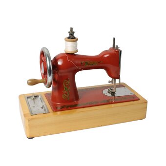 Šicí stroj pro děti/dospělé, starožitný, funkční - 7