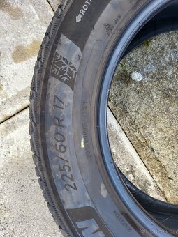 2x 225/60R17 Michelin zimní pneu - 7