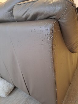 Kožená sedací souprava s konferenčním stolkem - 7