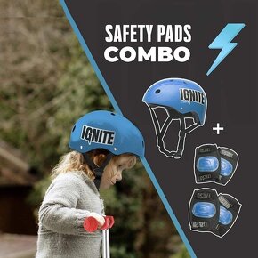 Koloběžka svítící Ignite Mondo Combo set helma/chrániče nové - 7