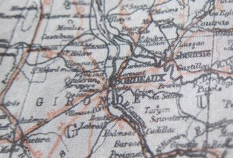 Útěková mapa pilotů RAF a USAAF - II.světová válka - 7