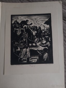 Volná grafika soubor 10ks 1955 - 7