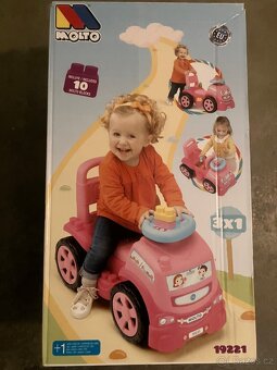Odrážedlo Molto – Nákladní automobil, růžová - 7