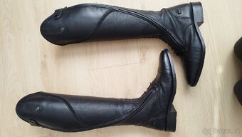 Vysoké kožené boty - 7