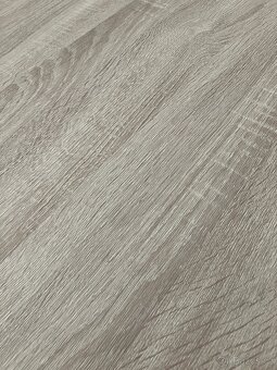 Kulatý jídelní stůl Thyholm, průměr 90 cm, kov/dub - 7