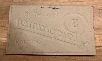 Stará kartonová cedule Staropramen Smíchov 42x24cm - 7