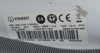 PRACKA INDESIT IWSC 51051,BOCNI PLNENI,5KG,PLNE FUNKCNI - 7