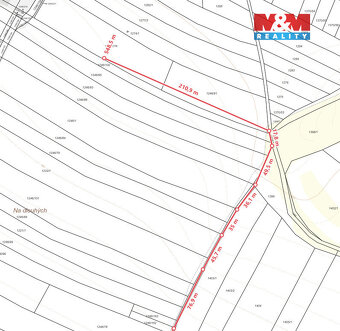 Prodej komerčního pozemku v Kožichovicích, ul. Žďárského - 7