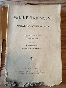 Veliké tajemství čili odhalený okultismus - E.Lévi r. 1922 - 7