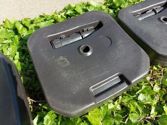3x stojan na slunečník umělý ratan PVC - 7