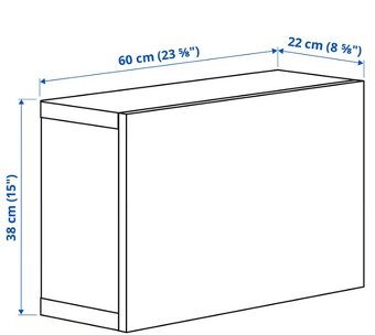 IKEA BESTA - 2 nástěnné skříňky+ zdarma TV stolek - 7