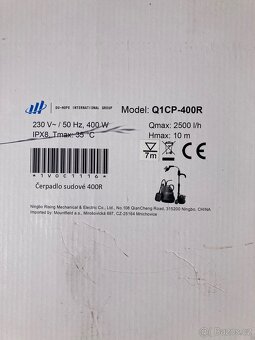 Čerpadlo do sudu NOVÉ 400 W, 2500 l/h - 800 Kč - 7