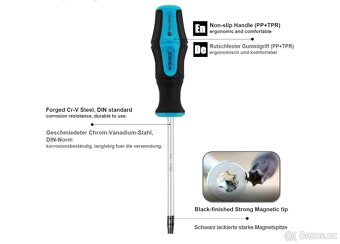 12 dílná sada Torx šroubováku s magnetem - 7