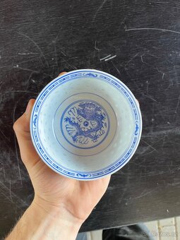 Tradiční čínská porcelánová miska s motivem draka - 7