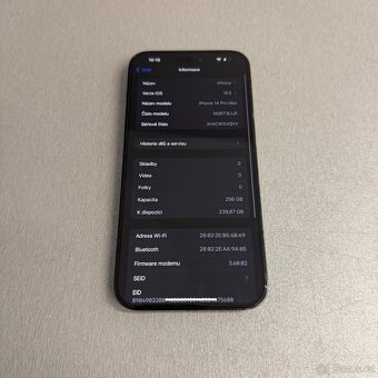 iPhone 14 Pro Max 256GB černý, pěkný stav, 12 měsíců záruka - 7